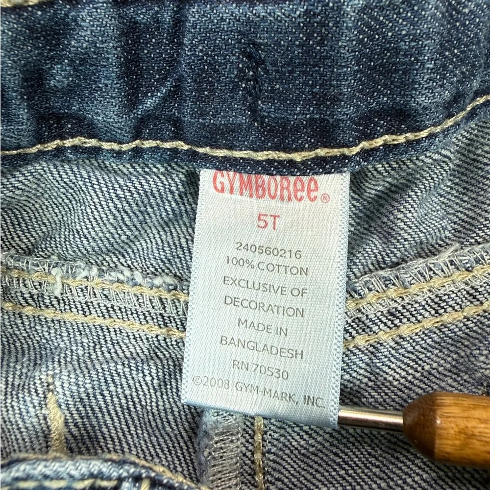 GYMBOREE Puppy Love Line Bow Detail Jeans 5T 2008 Cute‎ Casual Everyday
